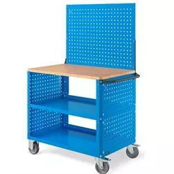 Carrello Clever 1022 Large mm.1024x615x1540H - Blu RAL5012